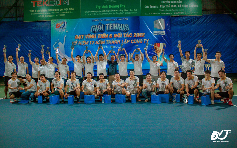 Bế mạc Giải Tennis Đạt Vĩnh Tiến & Đối Tác 2022